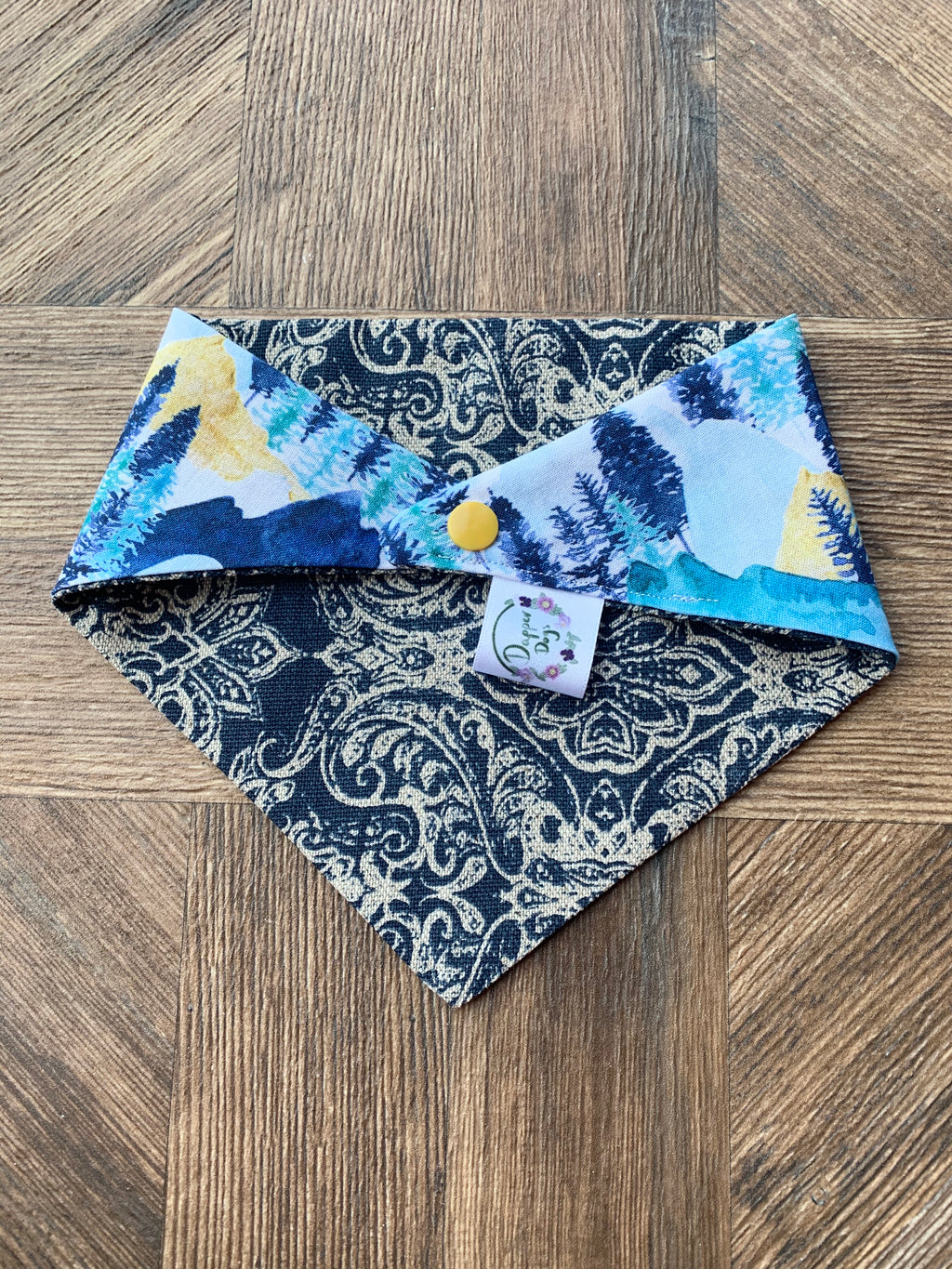 Woodland Walkies Reversible Bandana