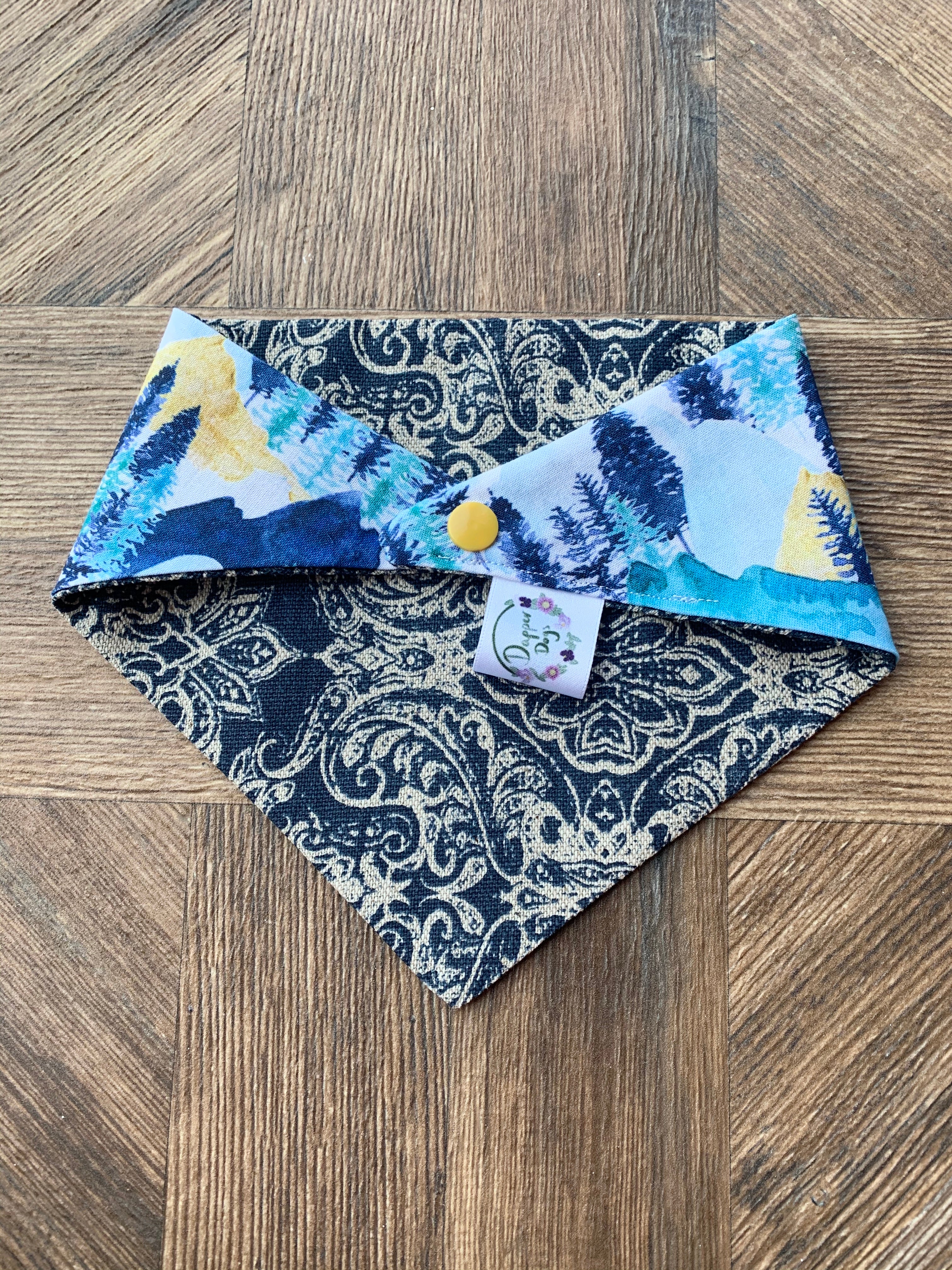 Woodland Walkies Reversible Bandana