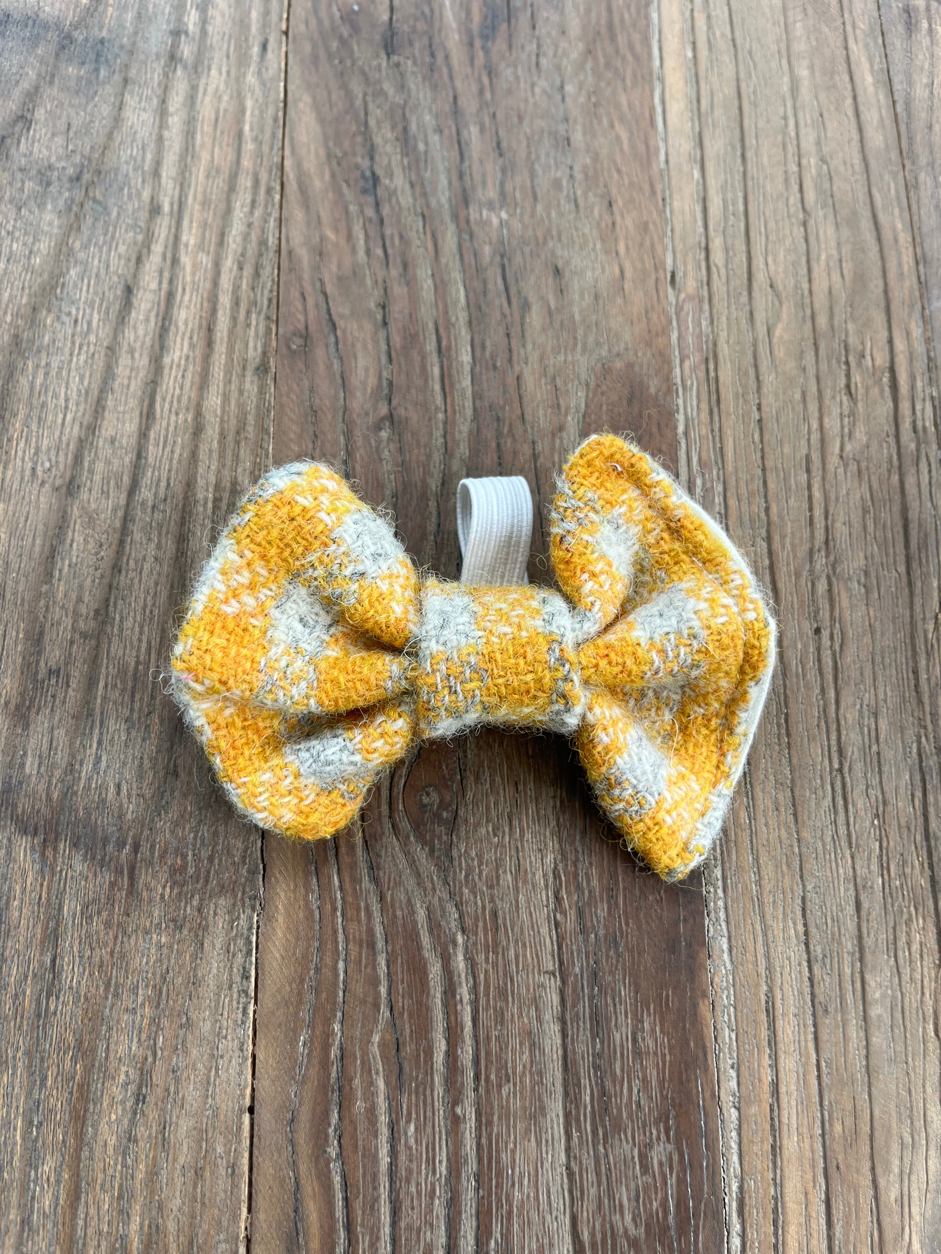 Pumpkin Spice Harris Tweed Bow Tie