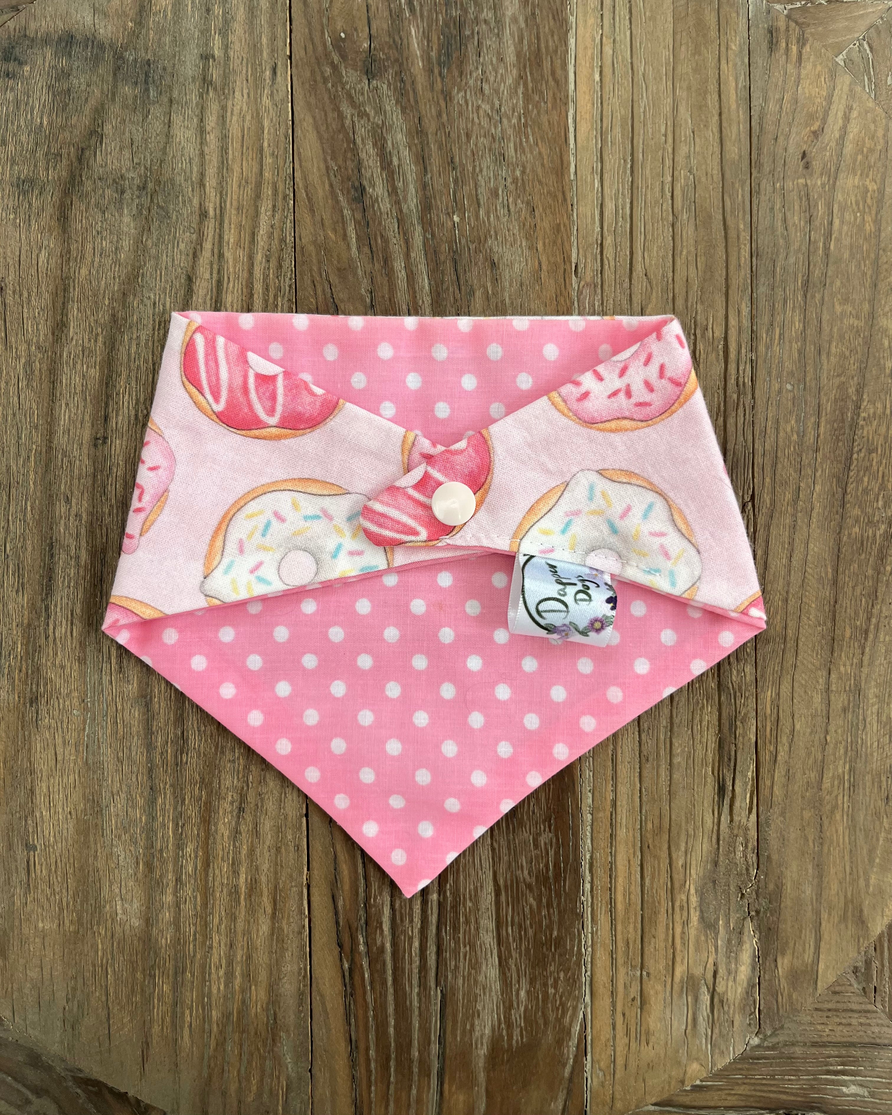 Donut Worry Reversible Bandana (Pink)
