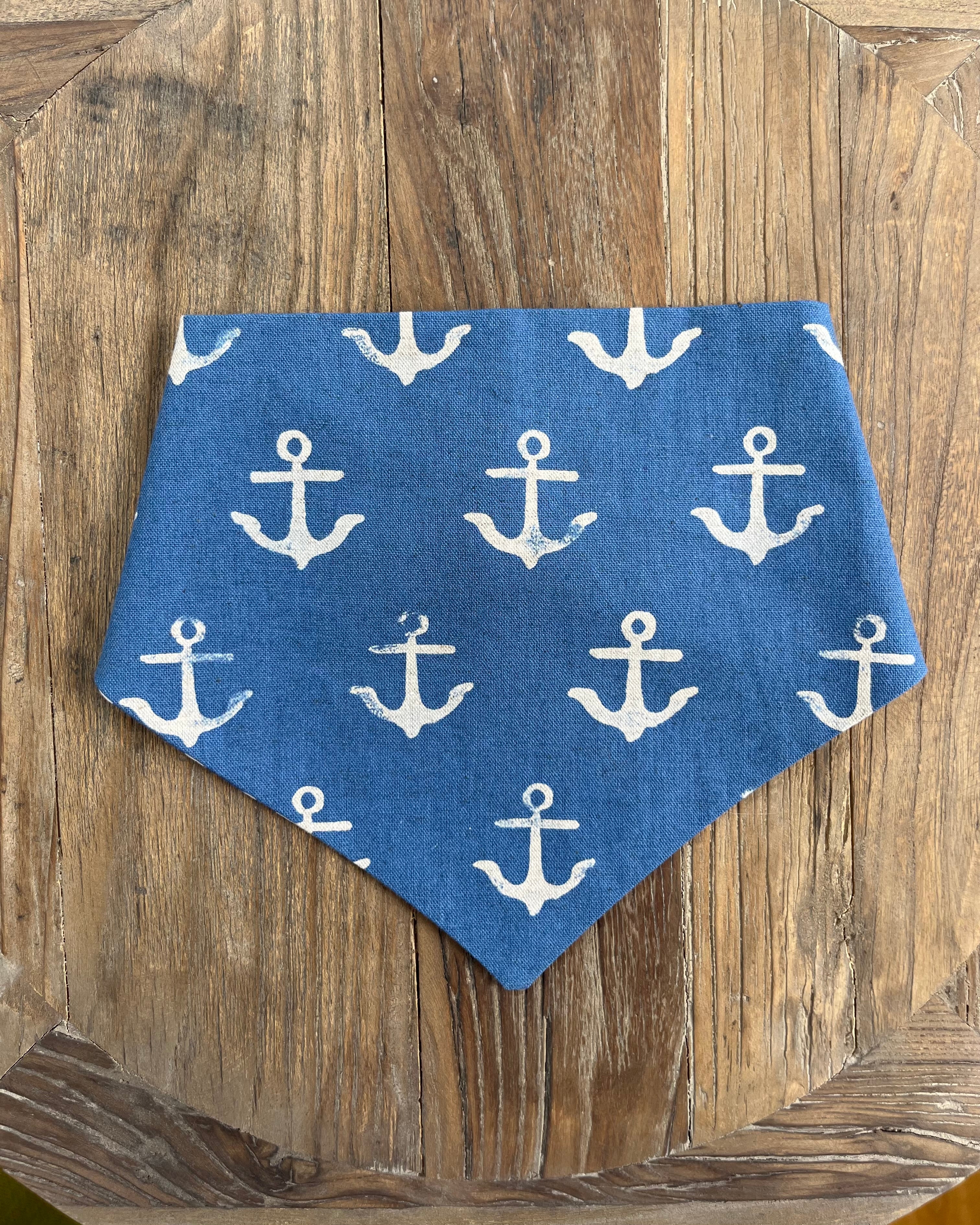 Nautical Pup Reversible Bandana