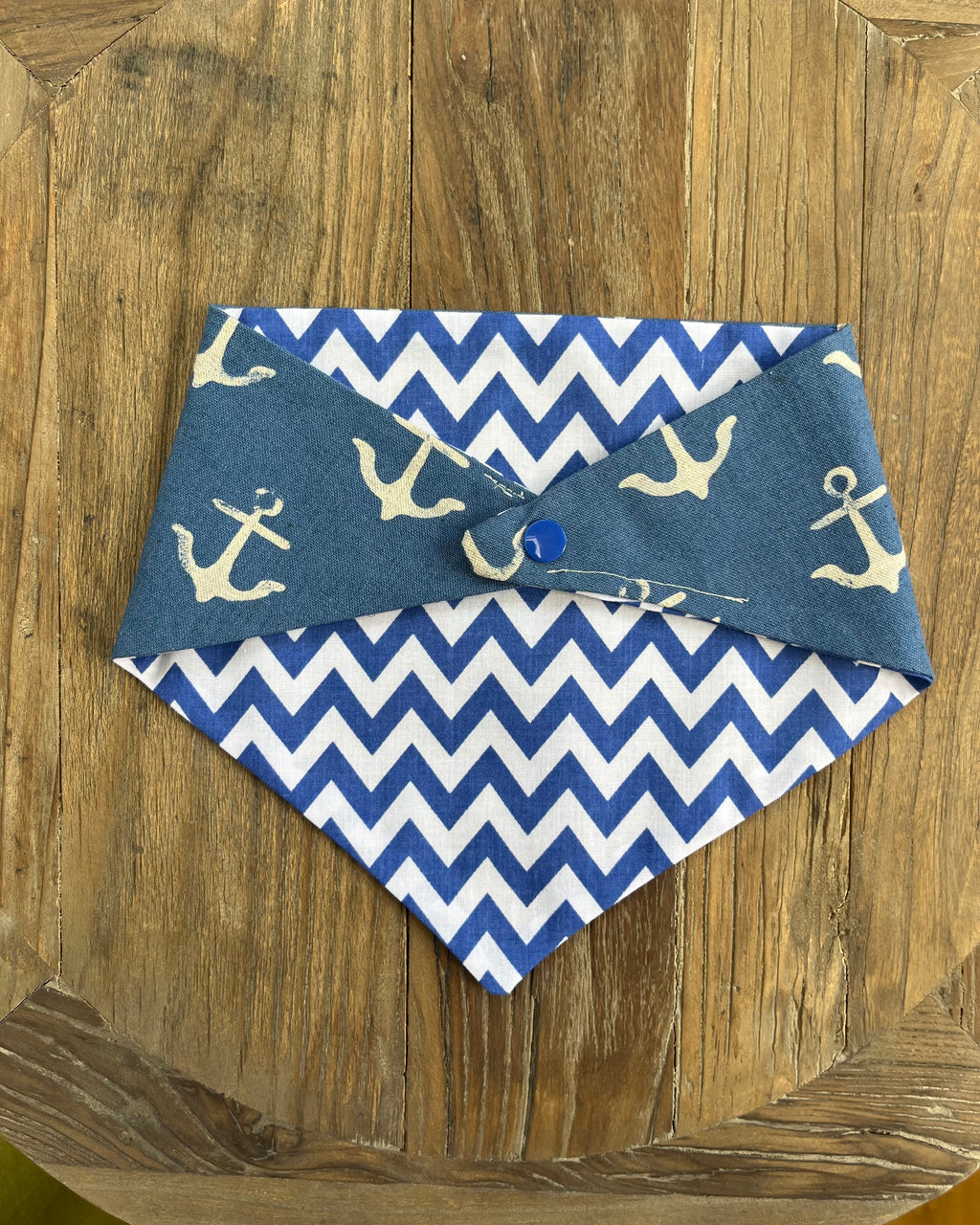 Nautical Pup Reversible Bandana