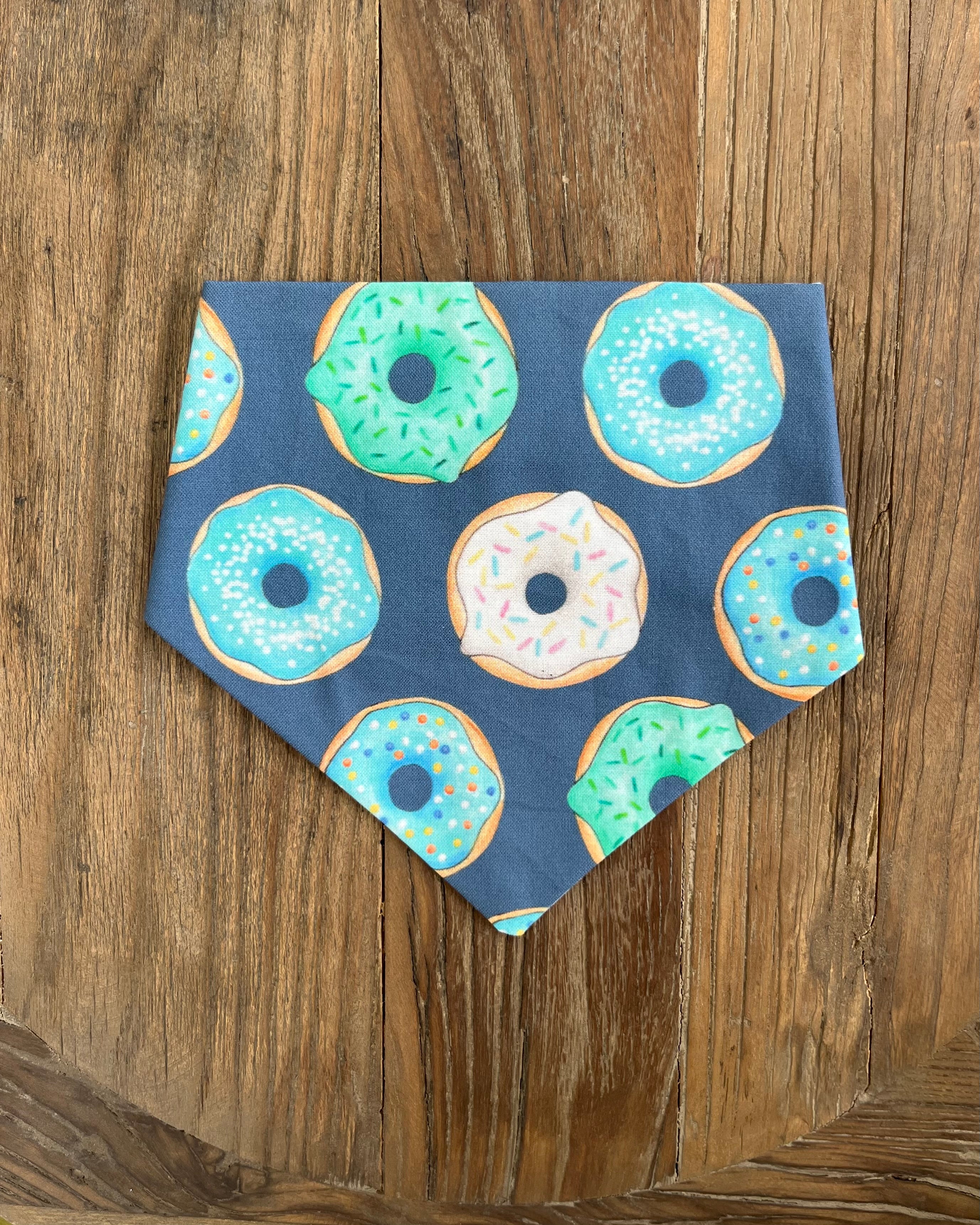Donut Worry Reversible Bandana (Blue)
