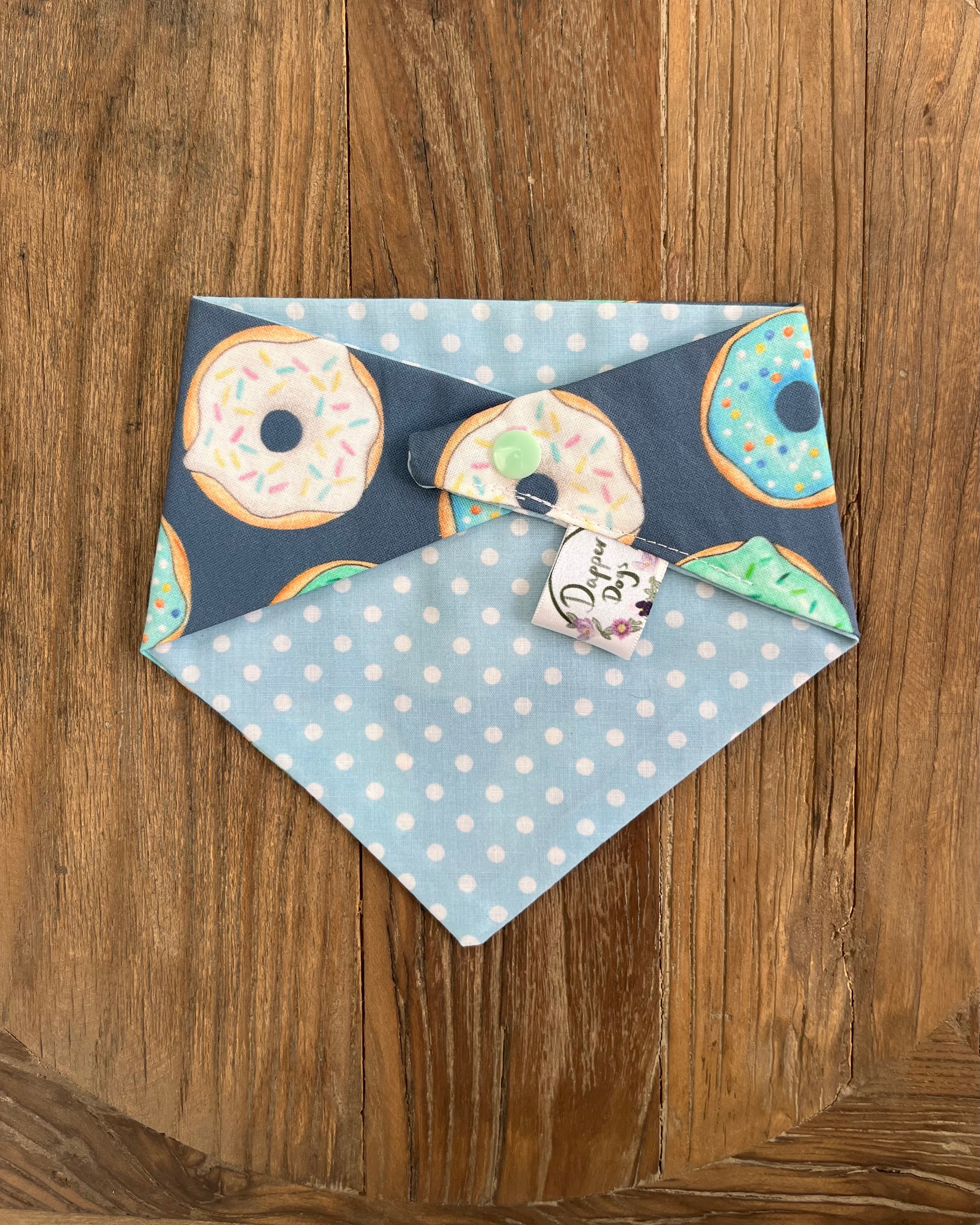 Donut Worry Reversible Bandana (Blue)