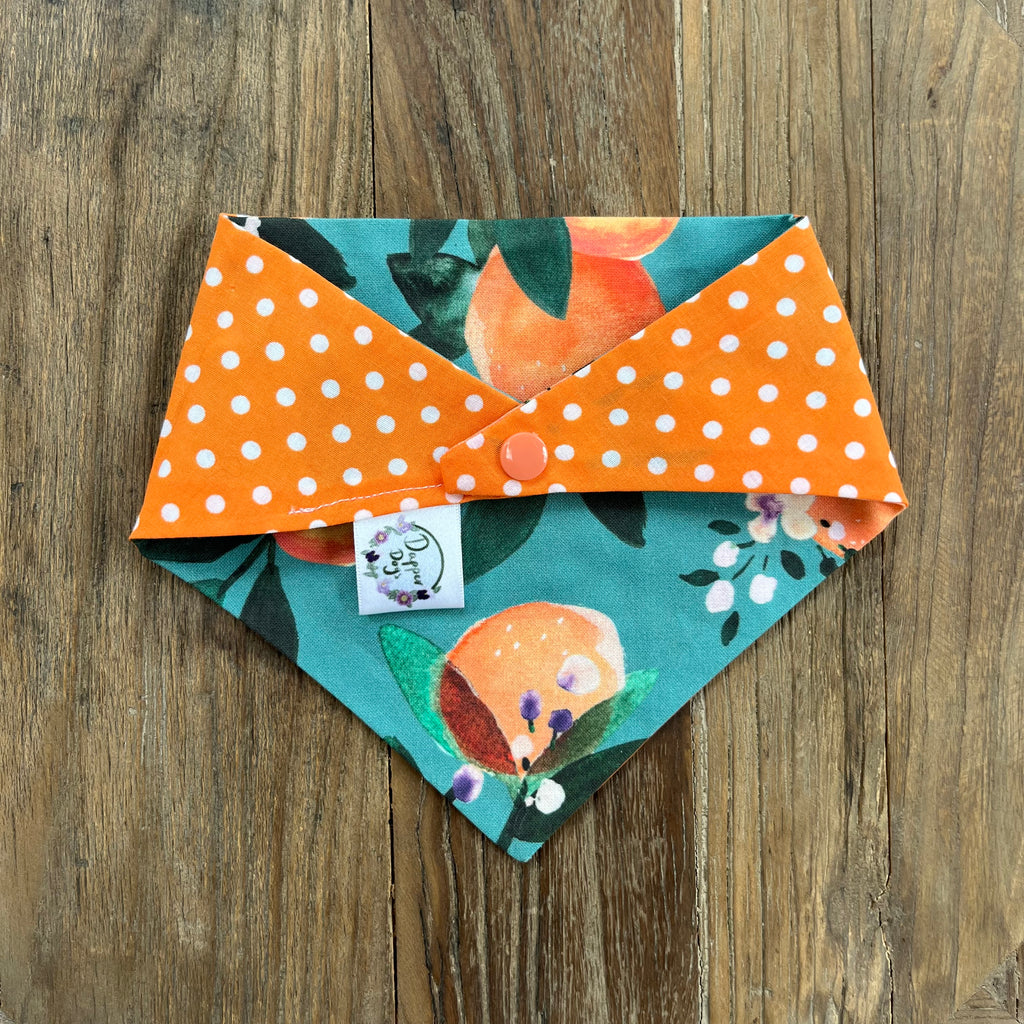 Orange Blossom Reversible Bandana